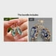 thumbnail image 1 of Gorgeous 18K Gold Plated Oval Faux Gemstone Earrings - Perfect Bridal Wedding Gift for Women, 1 of 5