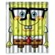 thumbnail image 1 of Cortina de ducha con dibujos de Bob Esponja y Patricio Estrella, juego de cortinas de baño con ganchos, tamaño 60 x 72 pulgadas, 1 of 3