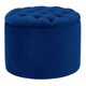 thumbnail image 1 of Puf de almacenamiento TOV Furniture Queen en terciopelo azul marino 50x50x40 cm, 1 of 5