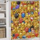 thumbnail image 5 of Set de Cortina de Ducha Desmarcar Emoji 4 Piezas, 5 of 6