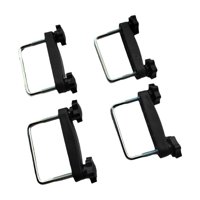 Magideal - 4 Abrazaderas Genéricas Para Pernos En U Para Caja De Techo, Accesorios Para Portaequipajes De Coche, Sujetadores De Metal, Clips De Retención Para , Diámetro Interior 6 Cm