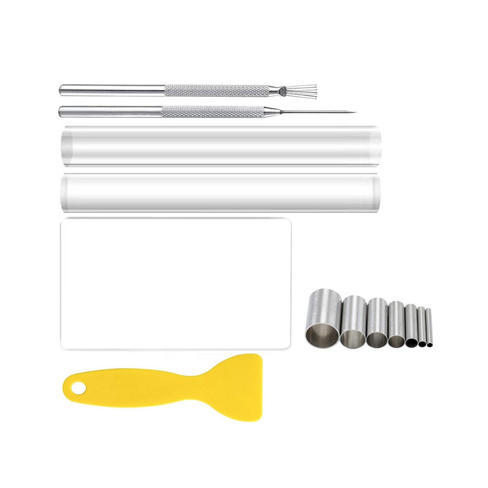 Magideal - 13 Piezas De Herramientas De Corte De Arcilla Polimérica, Rodillos De Arcilla Acrílica, Pasadores De Rodillos Acrílicos, Hojas Acrílicas Para Esculpir