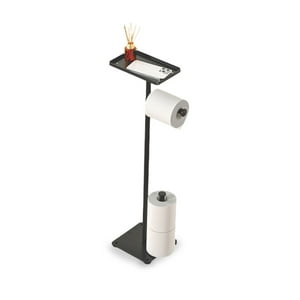 Santú Home & Deco - Porta Papel De Baño Pedestal Y Soporte Celular Rollo Higiénico