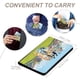 thumbnail image 4 of Bluey Porta Pasaporte y Cartera de Viaje Premium de Cuero PU, Funda de Pasaporte Bloqueo RFID con Ranuras para Tarjetas de Crédito, Estuche para Libro de Pasaporte para Familia 10cm × 15cm, 4 of 6