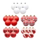 thumbnail image 2 of Bolas De Navidad Colgantes Bolas De Decoración Colgante Para Exteriores 30 Piezas Rojo, 2 of 5