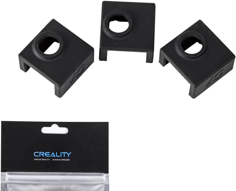 Xinqihang - 3 Fundas De Silicona Para Bloque Calefactor Creality Ender 3, Funda De Silicona Para Bloque Calefactor Mk7/Mk8/Mk9, Funda De Extrusor, Aislamiento Térmico Para Ender 3, Ender 3 V2, Ender 3 Pro, Cr-10/