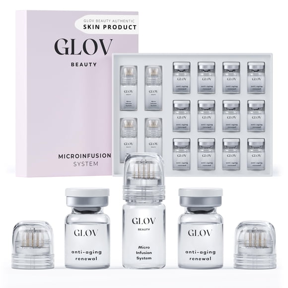 Sistema de microinfusión Glov Beauty, sello facial dorado de 0,25 mm