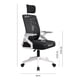 thumbnail image 3 of Silla De Oficina Ergonómica Para Home Office Color Blanco, 3 of 4