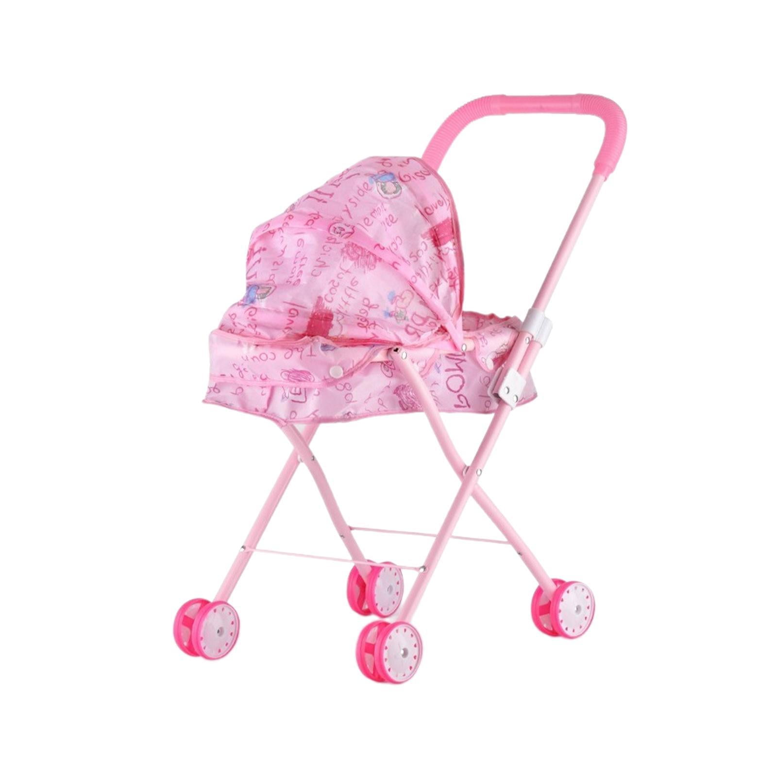 Bothyi - Cochecito De Muñeca Plegable, Carrito De Empuje Plegable, Juguete Para Niñas Pequeñas, Regalo Para Niños Pequeños