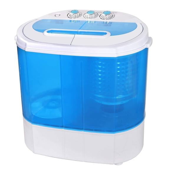 Lavadora SUPER DEAL, pequeña y portátil, con bañera doble de 4,5 kg