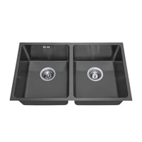 Groner - Lavaplatos Doble Gröner Black 750Dhb