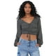thumbnail image 1 of Blusa Mujer Manga Globo Print Negro Corona, 1 of 5