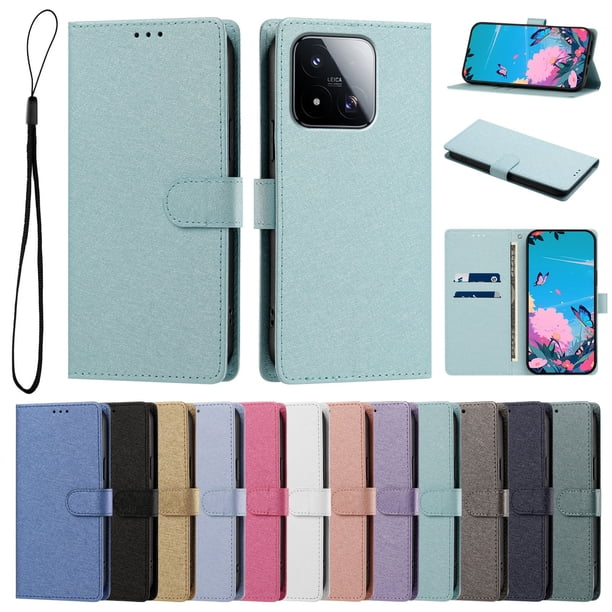 Cartera para Xiaomi 17 Max con Soporte y Correa, Verde Menta