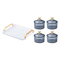 Bothyi - Plato Para Servir Aperitivos De Frutas Secas, Plato De Aperitivo Para El Hogar, Cocina, Comedor, Gris