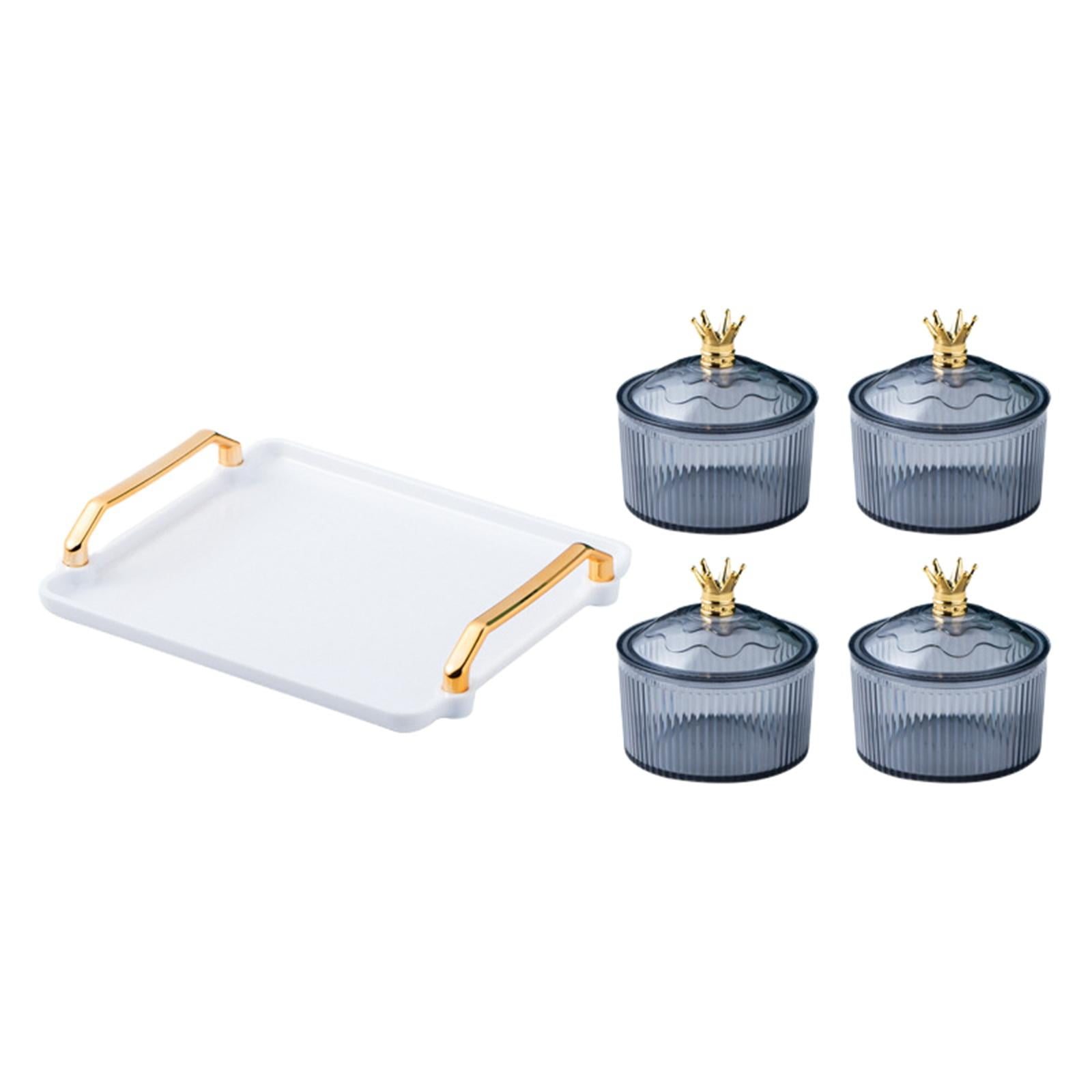 Bothyi - Plato Para Servir Aperitivos De Frutas Secas, Plato De Aperitivo Para El Hogar, Cocina, Comedor, Gris