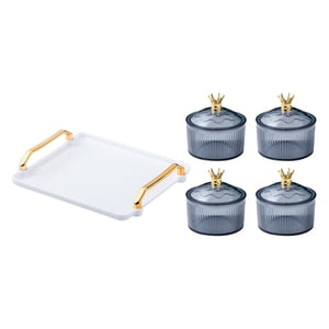 Bothyi - Plato Para Servir Aperitivos De Frutas Secas, Plato De Aperitivo Para El Hogar, Cocina, Comedor, Gris