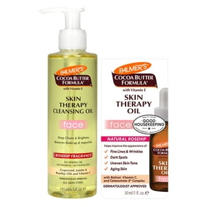 Paquete De Aceite Facial Para Terapia Cutánea Palmer'S (Aceite Y Limpiador)