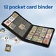 thumbnail image 4 of Álbum para cartas SKYHJK de 480 bolsillos, impermeable, de cuero, azul, 4 of 7