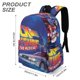 thumbnail image 3 of Volver al Futuro-theme Backpack, Campus style schoolbag Bookbag with Adjustable Shoulder Straps And Large Zip Compartment, Unisex Travel Bags.42x30x15cm, 3 of 6