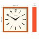thumbnail image 4 of Reloj Retro Cuadrado JONES CLOCKS 25x25x4 cm Naranja, 4 of 7
