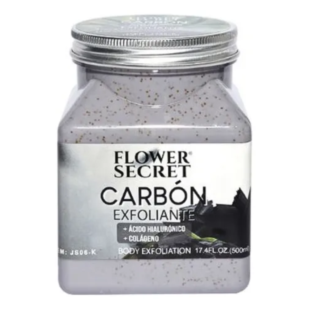 Flower Secret - Crema Exfoliante Corporal Aroma Carbón Activado 500 Grs