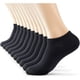 thumbnail image 4 of Xiao Hua 10 Pares de Calcetines Invisibles Ligeros de Alto Rendimiento, Calcetines Tobilleros Acolchados Gruesos Transpirables de Algodón para Hombre y Mujer de Corte Ajustado, Negro, 4 of 4