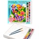 thumbnail image 2 of Kit de pintura por números Bright Stripes para niños con marco y 16 pinturas, 2 of 7