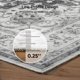 thumbnail image 5 of Alfombra Marsail, 76 x 244 cm, diseño floral vintage, antideslizante, lavable, 5 of 5