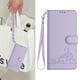 thumbnail image 3 of Funda tipo cartera FOXDOCK para TCL 501 con soporte, ranuras, RFID, diseño de gato, 3 of 5