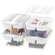 thumbnail image 1 of Caja de almacenamiento CraftGenes 19 L transparente, juego de 4 con bandeja, 1 of 8