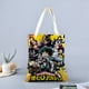 thumbnail image 2 of My Hero Academia Bolso de tela con estampado de lienzo para mujer, bolsa de compras reutilizable y estética, con cremallera interior, regalo para mujer, 35 × 40 cm., 2 of 6