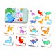 thumbnail image 4 of Divertido Juego A Juego Con Tarjetas Flash, Juego De Clavijas De Rompecabezas, Juguetes Montessori Para Niños, Dinosaurio, 4 of 5