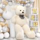 thumbnail image 5 of Peluche Morismos, oso de peluche gigante blanco, 120 cm, 5 of 7