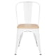 thumbnail image 2 of Silla Metal Tolix asiento Madera para Comedor Bar LF5-01W - Blanco, 2 of 5