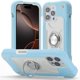 thumbnail image 1 of Funda para Apple iPhone 14 Pro Max de 6.7 Pulgadas con Soporte de Doble Anillo, Soporte Giratorio de 360°, PC+silicona, Cubierta de Teléfono a Prueba de Golpes de Grado Militar de Alta Resistencia,, 1 of 6