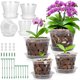 thumbnail image 1 of Macetas Transparentes para Orquídeas WTXHOP, 12 Unidades, 1 of 3