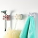 thumbnail image 2 of 1/6pcs Silicone Toothbrush Holder, Wall Mounted Razor Hooks, Adhesive Towel Key Plug Cable Hangers, Multi-Function Storage Hook, For Bathroom Home Office, 2 of 4