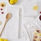 thumbnail image 3 of Dishtowel DII Basic de algodón liso tejido plano blanco, 6 piezas, 3 of 9