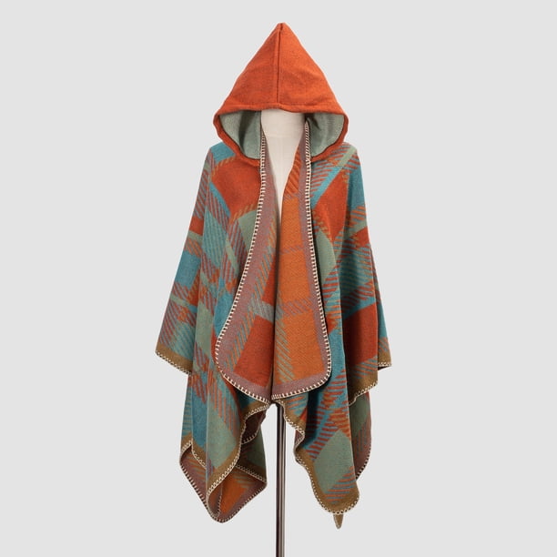 Cozy & Stylish Oversized Geometric Print Blanket Shawl with Tassel Wrap - Perfect for Outdoor Wind Protection!