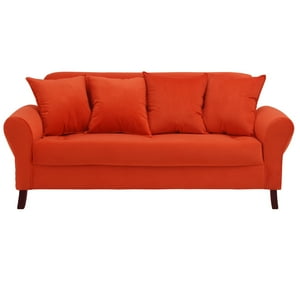 Bodevir - Sofa Lua 3C Felpa 20 Naranja