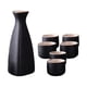 thumbnail image 2 of Juego de Sake japonés, bote de cerámica y tazas de Sake de regalo, bote de 150ml, artesanías de taza de 25ml, juegos para servir Sake negro para cocin, 2 of 5
