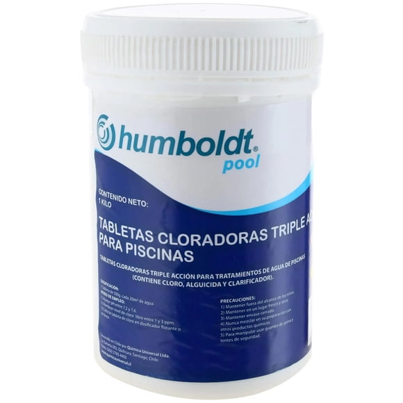 Tabletas Cloro Para Piscinas Tripleaccion Humboldt