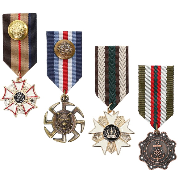 Broches de metal vintage Marsrut 4 piezas