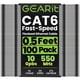 thumbnail image 1 of Cable Ethernet GEARit Cat6 0,15 m Paquete de 100 Negro, 1 of 8