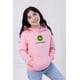 thumbnail image 2 of Sudadera de forro polar con capucha John Deere Pink 4T para niñas, 2 of 5