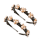 thumbnail image 1 of Diadema con horquillas y doble flequillo con diamantes de imitación, accesorios para el cabello, diademas trenzadas con clips, diademas retorcidas, 1 of 5