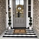 thumbnail image 5 of Alfombra para exterior CAINANEL Buffalo Plaid 90 x 150 cm negro y blanco, 5 of 9