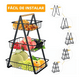 thumbnail image 3 of Organizador Rack 3 Niveles Frutas Verduras Acero Inoxidable, 3 of 3