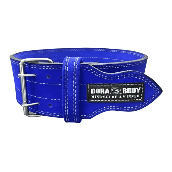 Cinturon De Pesas Para Gimnasio Durabody Hardcore Cuero Talla M Color Azul