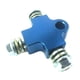 thumbnail image 2 of Juego De Conversión De Manguera De Aceite De Freno, Conector De Tres Vías Para Disco Doble Delantero, Color Azul, 2 of 5